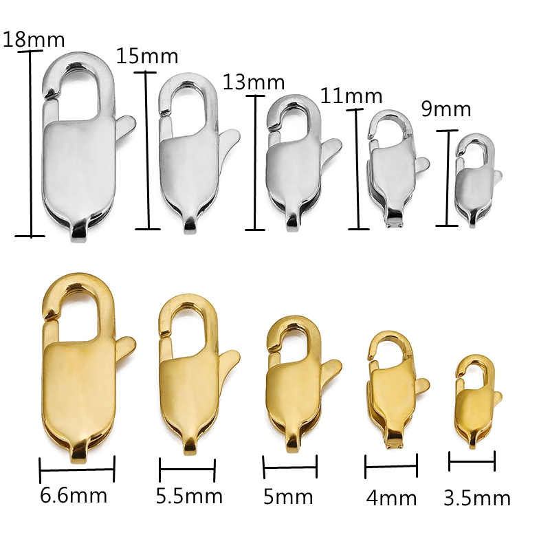 10pcs High End Quality Gold St - đánh giá và giá Lobster Clasp Silver