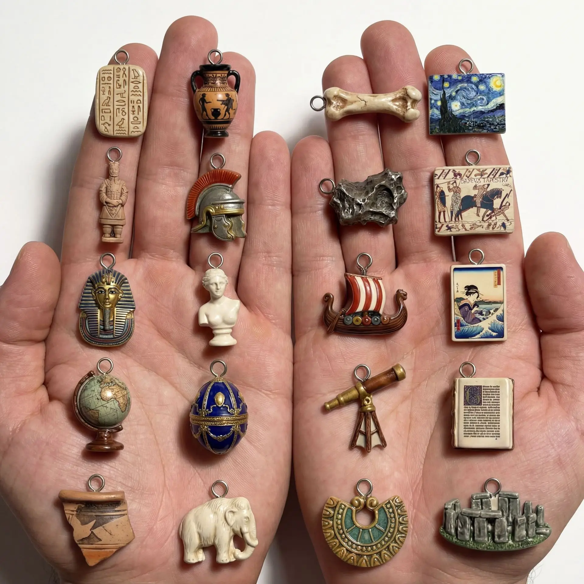 Mini World History Antique Fig - đánh giá và giá Jewelry Making History