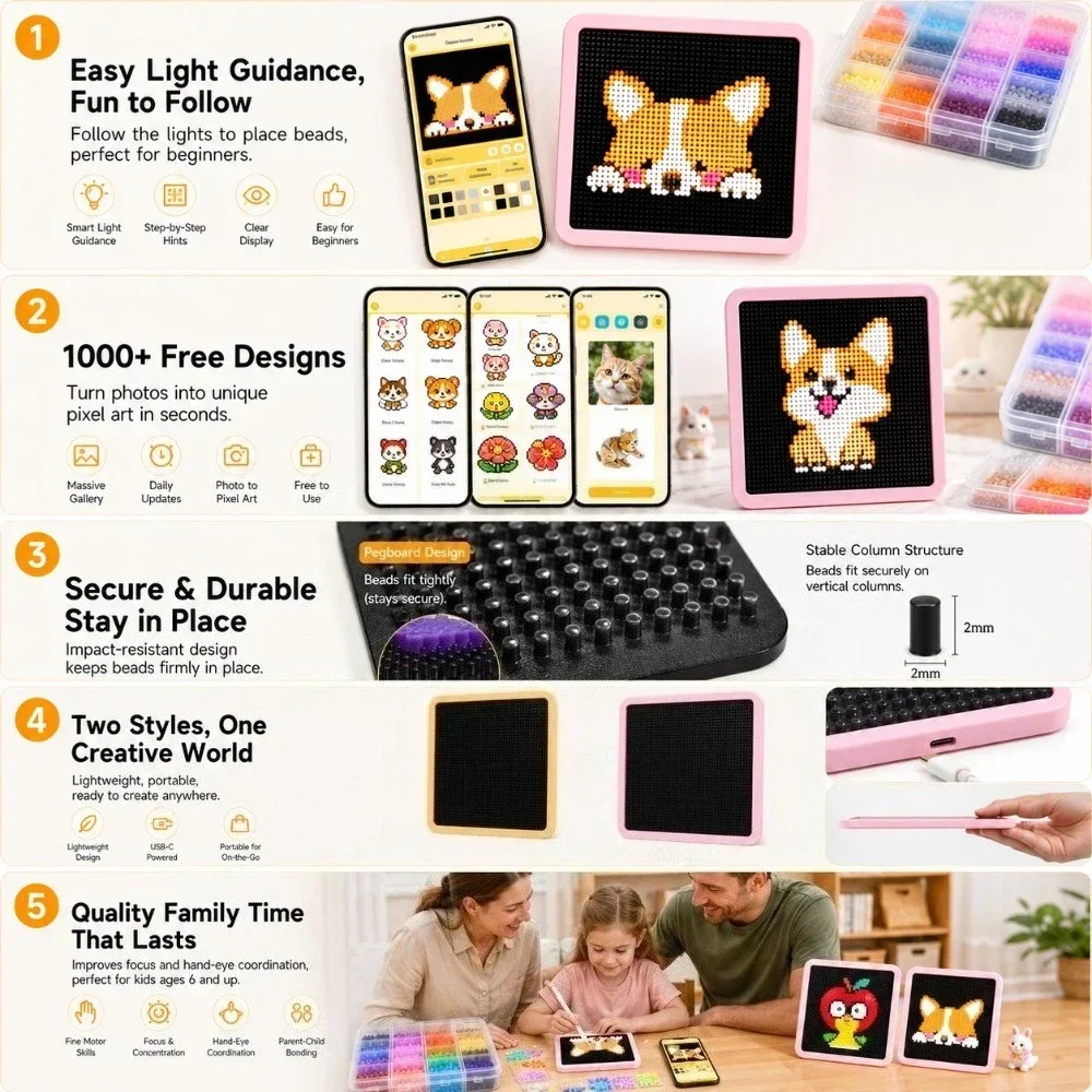 LED Smart Fuse Bead Pegboard,  - đánh giá và giá Jewelry Making Board